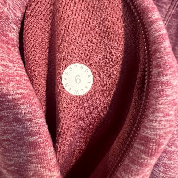 Lululemon Heathered Misty Merlot Runderful Long Sleeve Shirt Size 6 - Picture 7 of 9